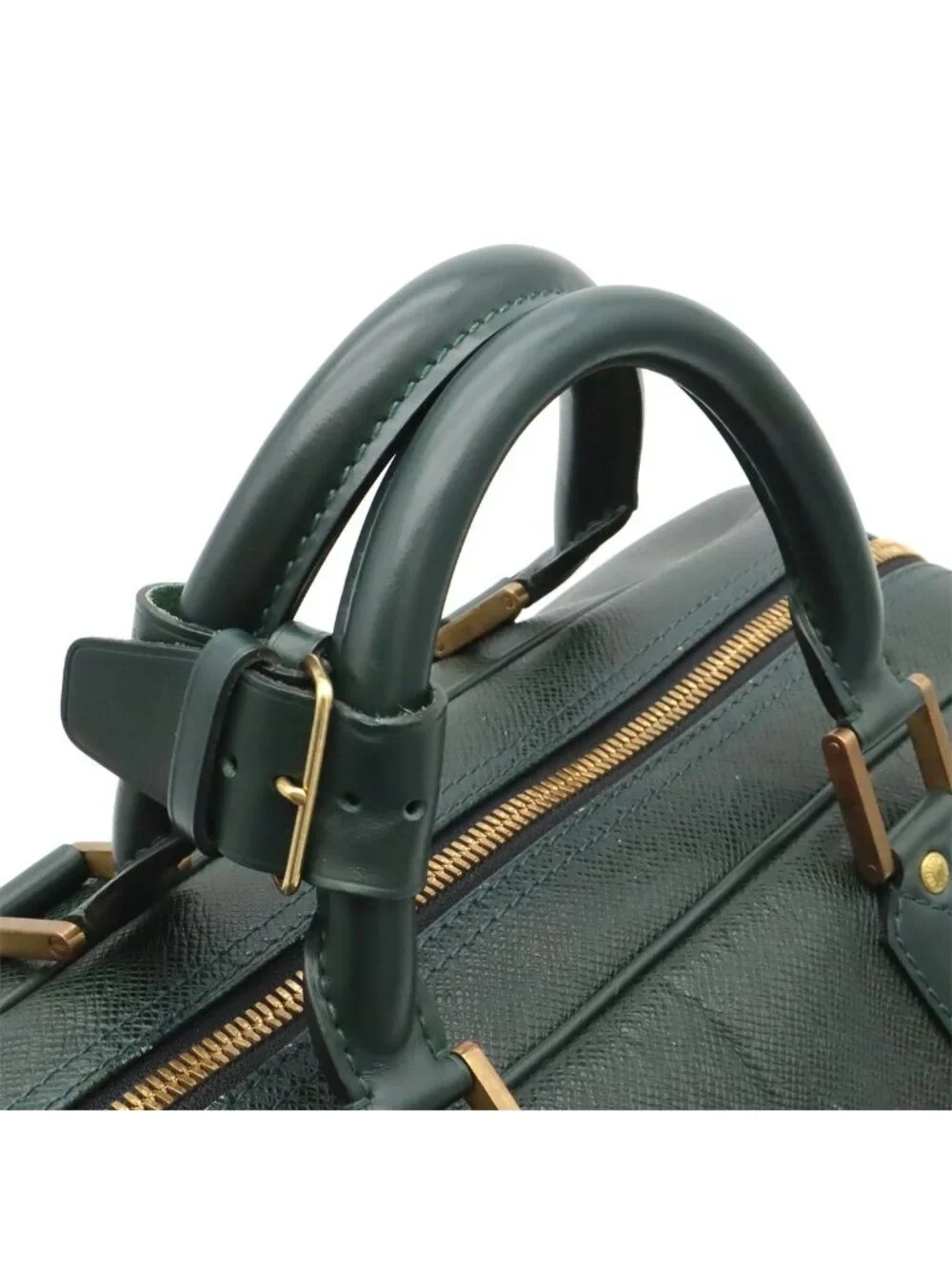 Louis Vuitton Taiga Kendal PM Boston Bag Purse 2-Way Epi Sea Green